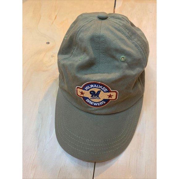 Milwaukee Brewers M Baseball Cap Promo Hat Adjustable Green Snapback - Picture 2 of 6
